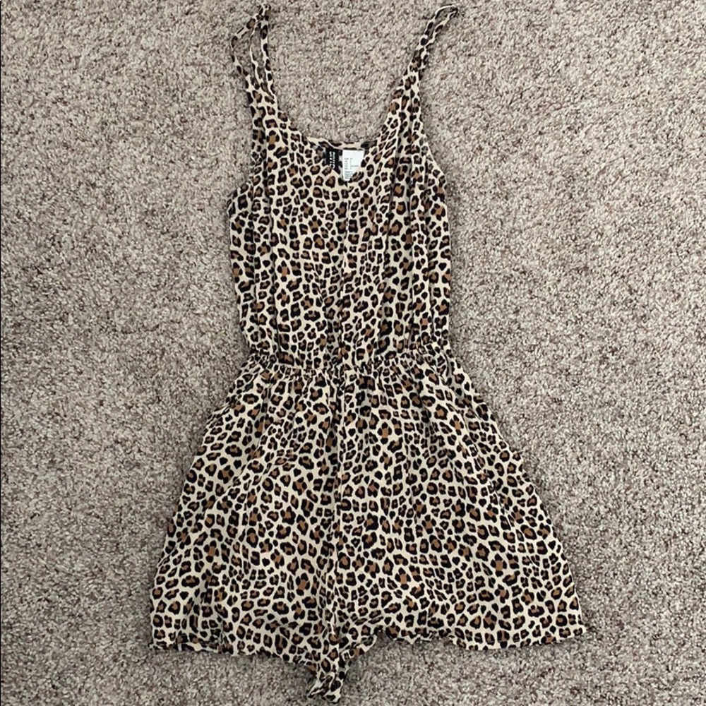 Cheetah print romper